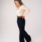 Love Laura High Rise Flare Jeans In Indigo