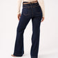 Love Laura High Rise Flare Jeans In Indigo