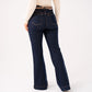 Love Laura High Rise Flare Jeans In Indigo
