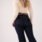 Love Laura High Rise Flare Jeans In Indigo