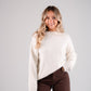Iris Round Neck Jumper In White
