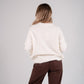 Iris Round Neck Jumper In White