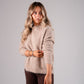 Iris Round Neck Jumper In Camel