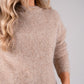 Iris Round Neck Jumper In Camel