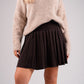 Elsa Pleated Skirt In Brown
