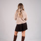 Elsa Pleated Skirt In Brown