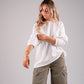Kiera Oversized Long Sleeve T-Shirt In White
