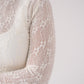 Holly Long Sleeve Lace Top In Cream