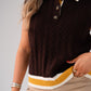 Holly Sleeveless Knit Top In Chocolate