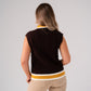Holly Sleeveless Knit Top In Chocolate