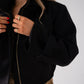 Iris Crop Jacket In Black