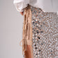 Iris Sequin Midi Skirt In Neutral