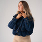 Kiera Denim Bomber Jacket In Dark Wash