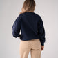 Kiera Boston Slogan Sweatshirt In Navy
