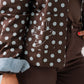 Daisy Blue Spotted Jacket In Chocolate
