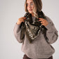 Kendra Printed Scarf In Khaki