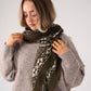 Kendra Printed Scarf In Khaki