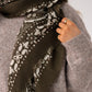 Kendra Printed Scarf In Khaki