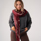 Kendra Printed Scarf In Bordeaux