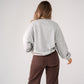 Kiera Boston Slogan Sweatshirt In Grey