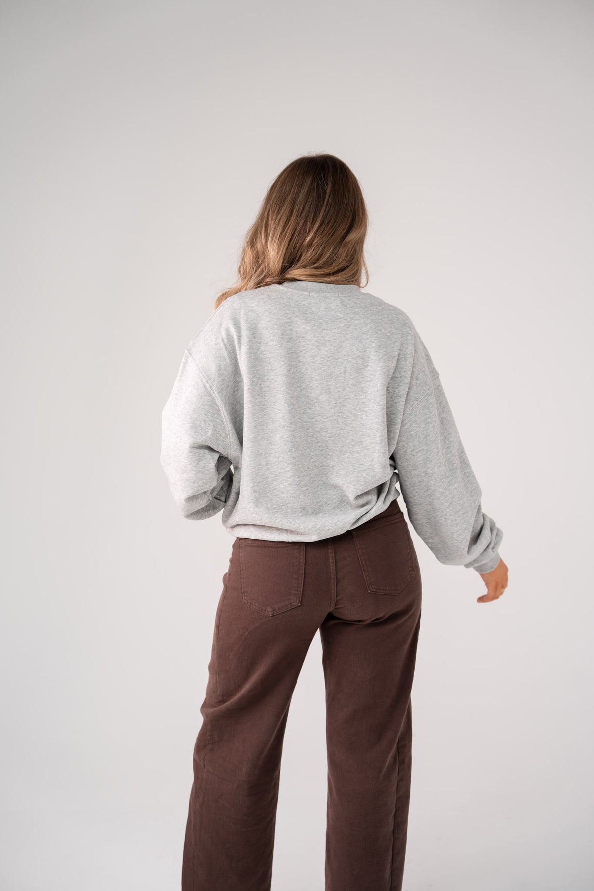 Kiera Boston Slogan Sweatshirt In Grey