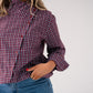 Daisy Check Shirt In Red Mix