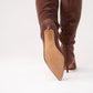 Love Laura Suede Knee Boot In Chocolate