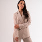 Faye Pinstripe Blazer In Sand