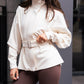 Love Laura Belted Leisure Jacket In Cream