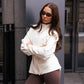Love Laura Belted Leisure Jacket In Cream