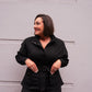 Love Laura Belted Leisure Jacket In Black