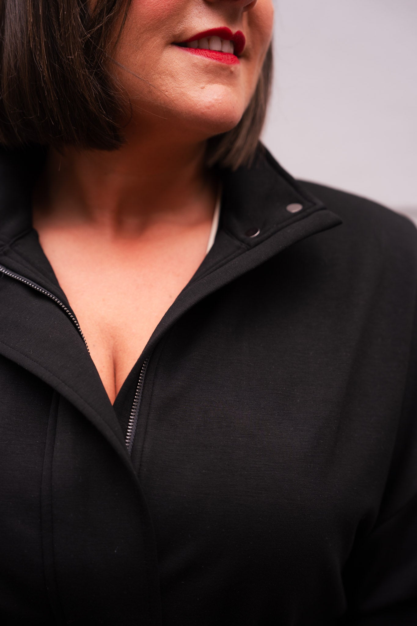 Love Laura Belted Leisure Jacket In Black