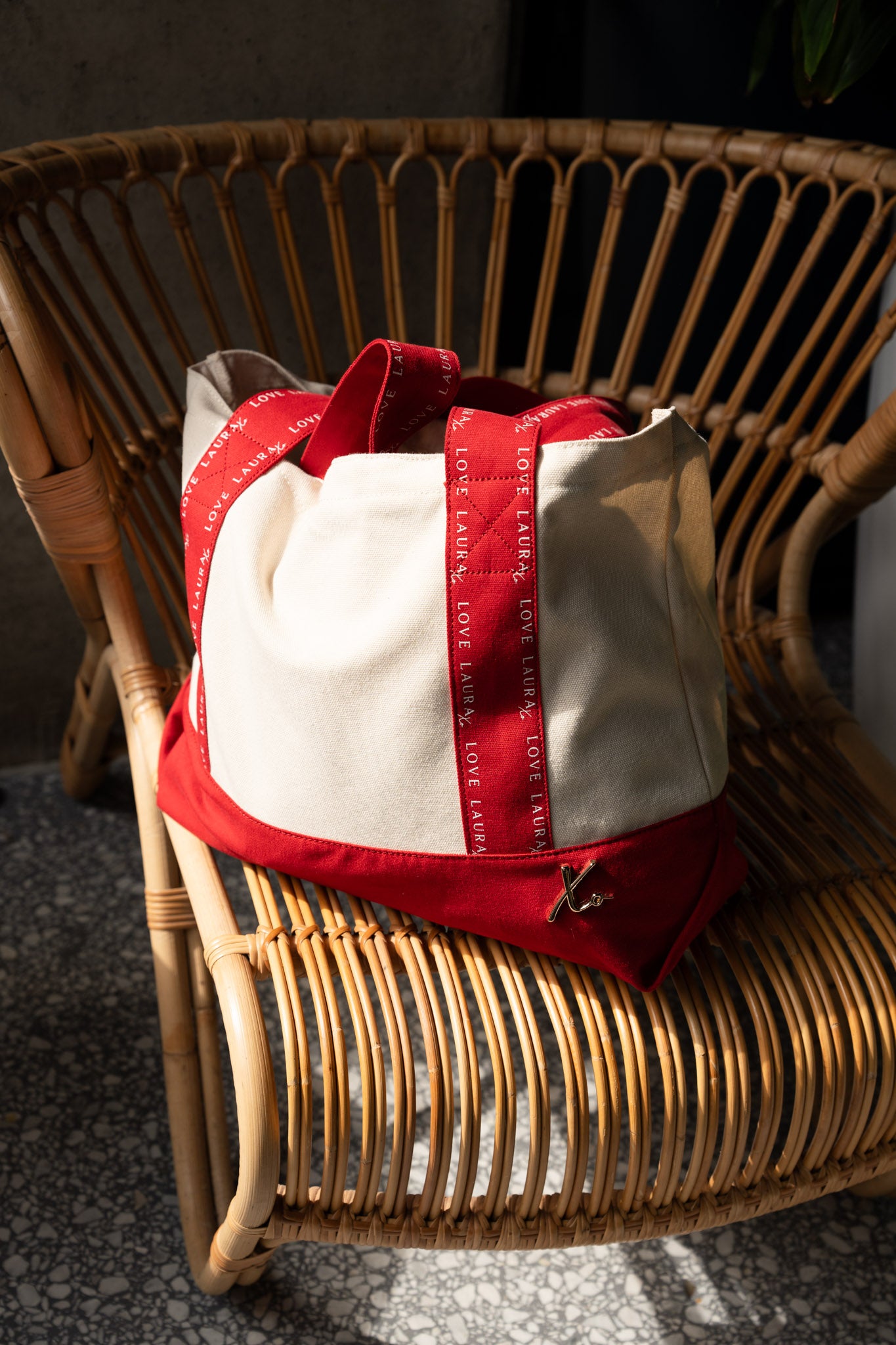 Love Laura Tote Bag In Red