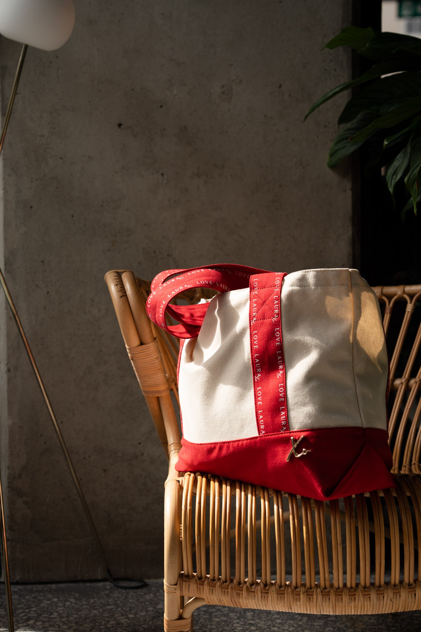 Love Laura Tote Bag In Red