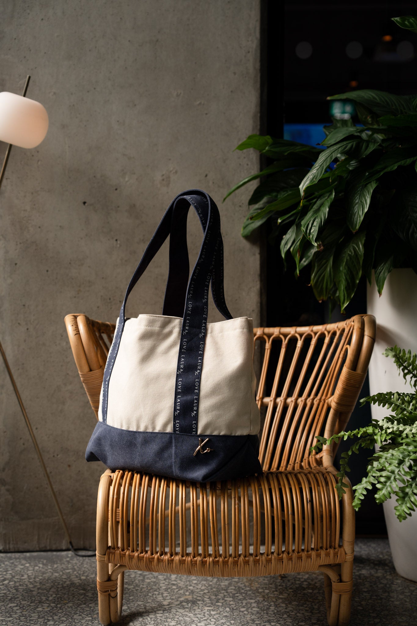 Love Laura Tote Bag In Denim