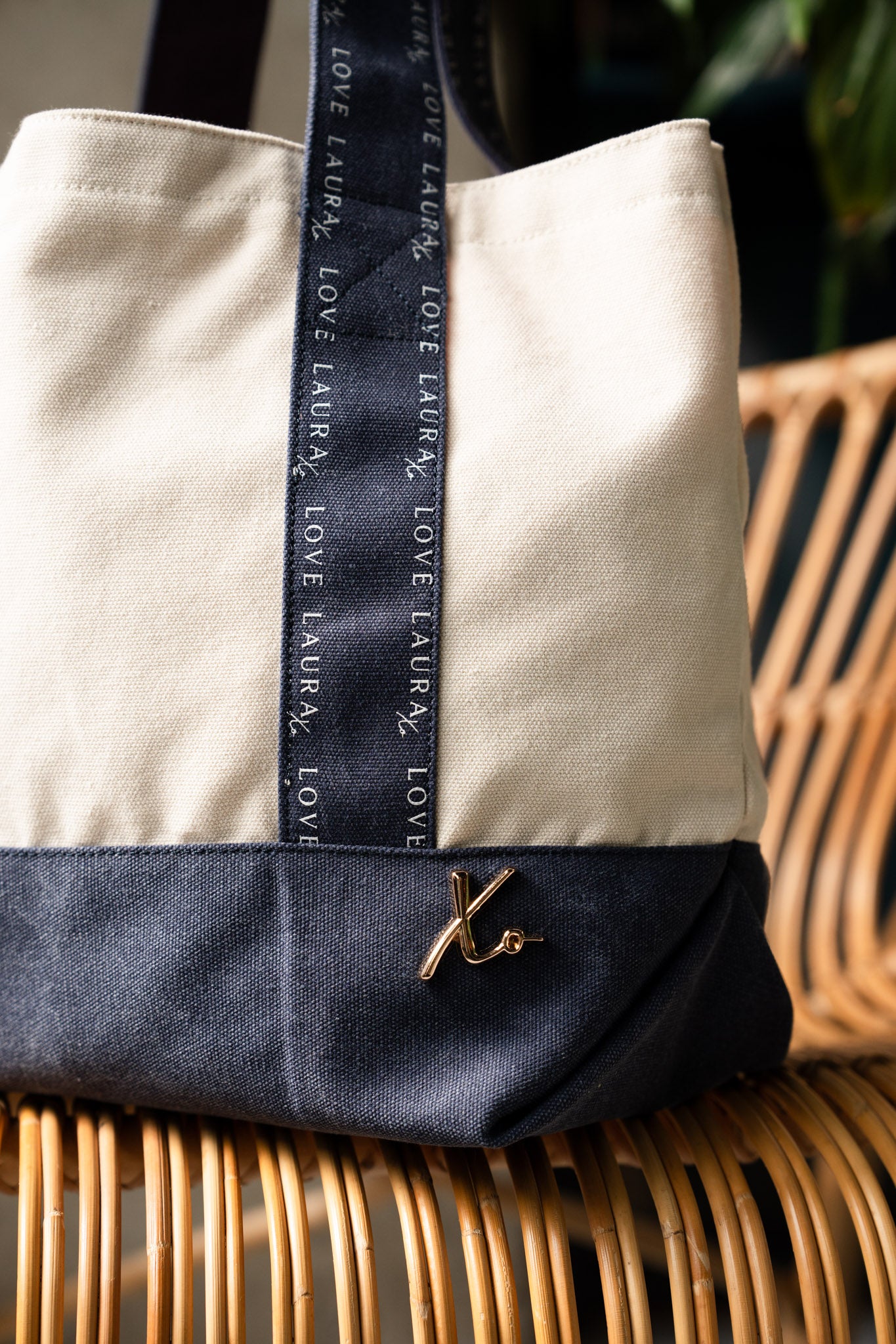 Love Laura Tote Bag In Denim
