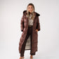 Love Laura Puffa Coat In Chocolate