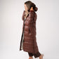 Love Laura Puffa Coat In Chocolate
