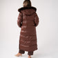Love Laura Puffa Coat In Chocolate