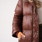 Love Laura Puffa Coat In Chocolate