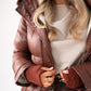 Love Laura Puffa Coat In Chocolate