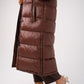 Love Laura Puffa Coat In Chocolate