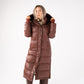 Love Laura Puffa Coat In Chocolate