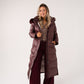 Love Laura Puffa Coat In Plum
