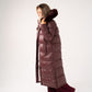 Love Laura Puffa Coat In Plum