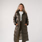 Love Laura Puffa Coat In Khaki