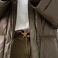 Love Laura Puffa Coat In Khaki