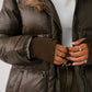 Love Laura Puffa Coat In Khaki