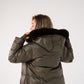 Love Laura Puffa Coat In Khaki