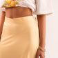 Love Laura Slip Skirt In Lemon